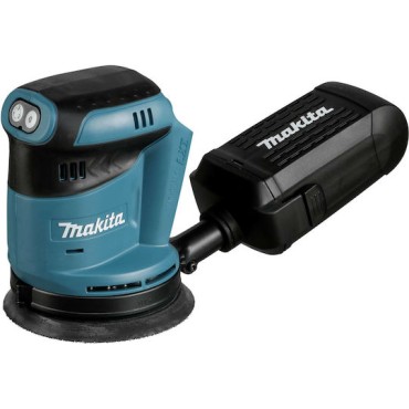 Makita Έκκεντρο Τριβείο 125mm Μπαταρίας 18V Solo με Ρύθμιση Ταχύτητας και με Σύστημα Αναρρόφησης