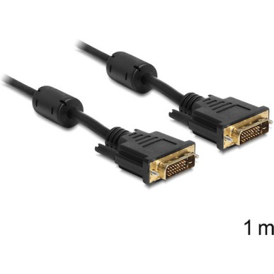 DeLock DVI Cable DVI-D male - DVI-D male 1m (83189)