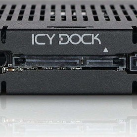 Icy Dock ExpressCage 2x 2.5 Inch SAS/SATA HDD/SSD Mobile Rack for External 3.5 Inch Bay-Comparable to Tray-less Design Μαύρο (MB742SP-B)