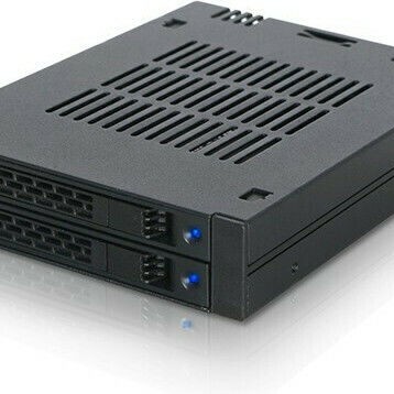 Icy Dock ExpressCage 2x 2.5 Inch SAS/SATA HDD/SSD Mobile Rack for External 3.5 Inch Bay-Comparable to Tray-less Design Μαύρο (MB742SP-B)