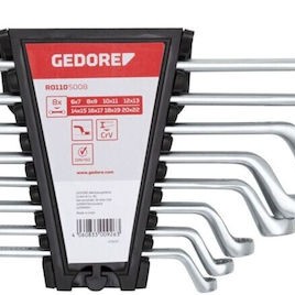 Gedore Σετ 8 Διπλά Κλειδιά Πολύγωνα Κυρτά