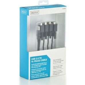 Digitus Καλώδιο USB 2.0 σε 4x RS232 9-pin male 1.5m