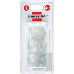 Brennenstuhl Προστατευτικά Καλύμματα για Πρίζες από Πλαστικό σε Λευκό Χρώμα 6τμχ
