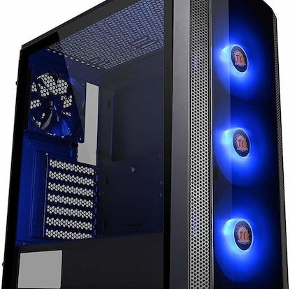 Thermaltake Versa J25 Tempered Glass RGB Edition Gaming Midi Tower Κουτί Υπολογιστή με Πλαϊνό Παράθυρο Μαύρο