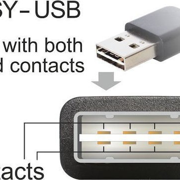 DeLock USB 2.0 Cable USB-B male - USB-A male 0.5m (85167)