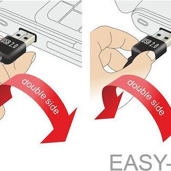DeLock USB 2.0 Cable USB-B male - USB-A male 0.5m (85167)