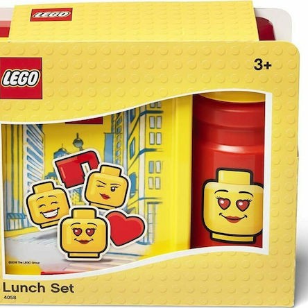 Lego Iconic Girl Πλαστικό Παιδικό Σετ Φαγητού Κόκκινο 17 x 13.5εκ.