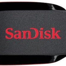 Sandisk Cruzer Blade 16GB USB 2.0 Stick Μαύρο