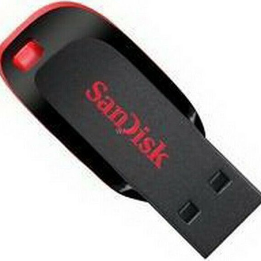 Sandisk Cruzer Blade 16GB USB 2.0 Stick Μαύρο