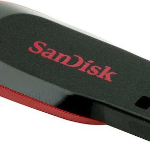 Sandisk Cruzer Blade 16GB USB 2.0 Stick Μαύρο