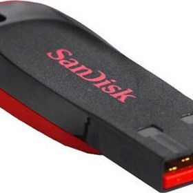 Sandisk Cruzer Blade 16GB USB 2.0 Stick Μαύρο