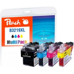 Peach Πακέτο Συμβατών Μελανιών Εκτυπωτή InkJet Μαύρο