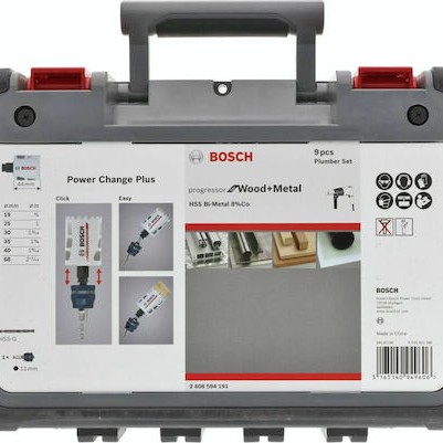 Bosch Σετ Ποτηροπρίονα Progressor με Διάμετρο από 1mm έως 68mm για Ξύλο και Μέταλλο