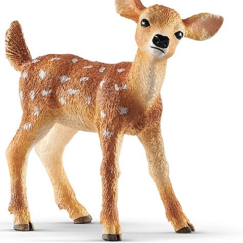 Schleich-S Παιχνίδι Μινιατούρα White-Tailed Fawn Καφέ 5.3εκ.
