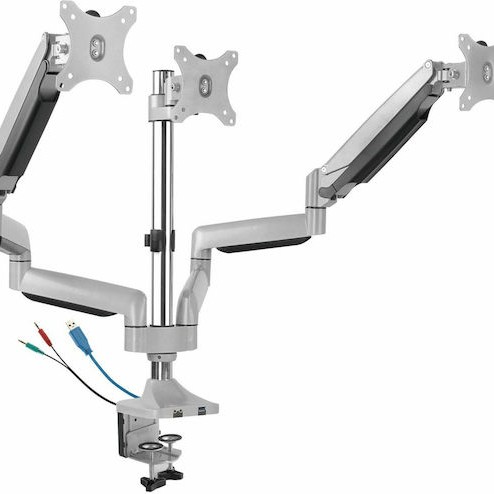Icy Box Βάση Γραφείου για 3 Οθόνες έως 32