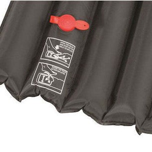 Easy Camp Αυτοφούσκωτο Μονό Υπόστρωμα Camping 185x45cm Πάχους 6cm Μαύρο