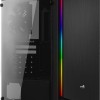 Aerocool Rift Gaming Midi Tower Κουτί Υπολογιστή με Πλαϊνό Παράθυρο και RGB Φωτισμό Μαύρο