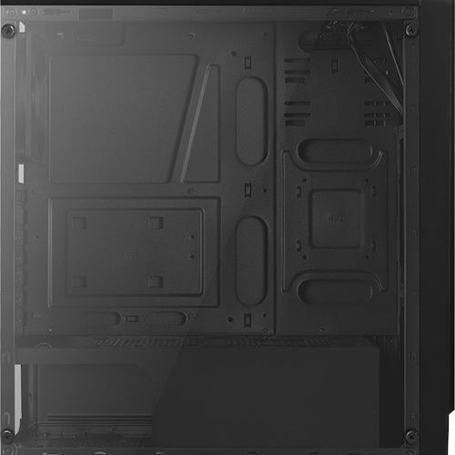 Aerocool Rift Gaming Midi Tower Κουτί Υπολογιστή με Πλαϊνό Παράθυρο και RGB Φωτισμό Μαύρο