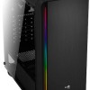 Aerocool Rift Gaming Midi Tower Κουτί Υπολογιστή με Πλαϊνό Παράθυρο και RGB Φωτισμό Μαύρο