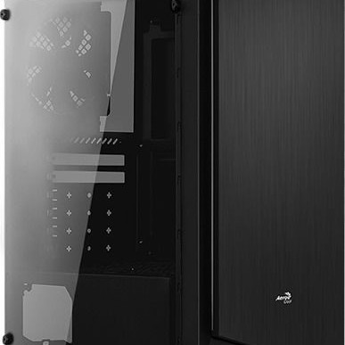 Aerocool Rift Gaming Midi Tower Κουτί Υπολογιστή με Πλαϊνό Παράθυρο και RGB Φωτισμό Μαύρο