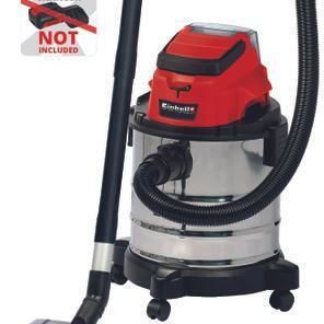 Einhell Επαναφορτιζόμενη Σκούπα Υγρών / Στερεών Χωρίς Φορτιστή και Μπαταρία με Ανοξείδωτο Κάδο 20lt