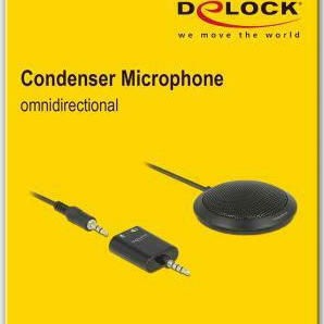 DeLock 65873 Πυκνωτικό Μικρόφωνο 3.5mm Επιτραπέζιο για Φωνητικά