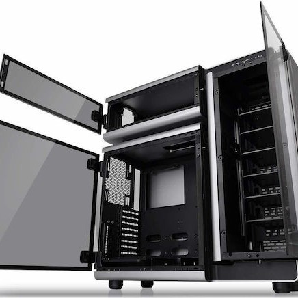 Thermaltake Level 20 TG Gaming Full Tower Κουτί Υπολογιστή με Πλαϊνό Παράθυρο και RGB Φωτισμό Μαύρο