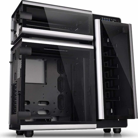 Thermaltake Level 20 TG Gaming Full Tower Κουτί Υπολογιστή με Πλαϊνό Παράθυρο και RGB Φωτισμό Μαύρο