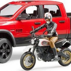 Bruder Αυτοκινητάκι Ram 2500 Power Wagon Including Ducati Desert Sled για 3+ Ετών