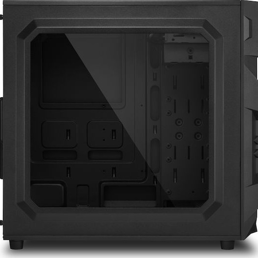 Sharkoon VG7-W RGB Gaming Midi Tower Κουτί Υπολογιστή με Πλαϊνό Παράθυρο Μαύρο