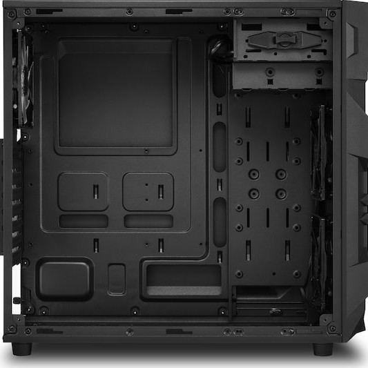 Sharkoon VG7-W RGB Gaming Midi Tower Κουτί Υπολογιστή με Πλαϊνό Παράθυρο Μαύρο