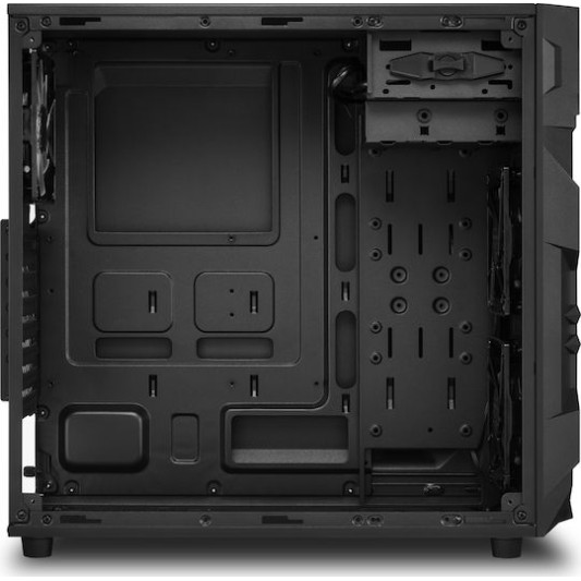 Sharkoon VG7-W RGB Gaming Midi Tower Κουτί Υπολογιστή με Πλαϊνό Παράθυρο Μαύρο