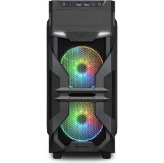 Sharkoon VG7-W RGB Gaming Midi Tower Κουτί Υπολογιστή με Πλαϊνό Παράθυρο Μαύρο