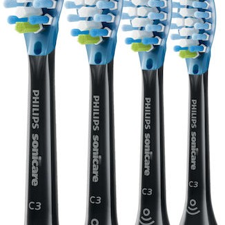 Philips Sonicare C3 Premium Plaque Defence Ανταλλακτικές Κεφαλές για Ηλεκτρική Οδοντόβουρτσα Standard Black HX9044/33 4τμχ