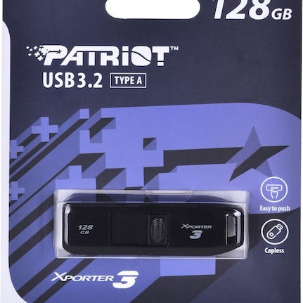 Patriot Xporter 3 128GB USB 3.2 Stick Μαύρο