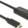 DeLock Cable HDMI male - USB-C male 2m Μαύρο