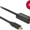 DeLock Cable HDMI male - USB-C male 3m Μαύρο