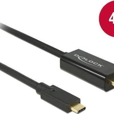 DeLock Cable HDMI male - USB-C male 3m Μαύρο