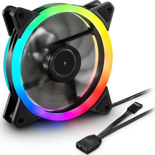 Sharkoon Shark Blades RGB Case Fan 120mm με Σύνδεση 3-Pin