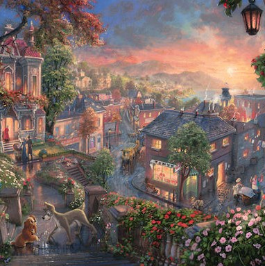 Puzzle Lady and the Tramp 2D 1000 Κομμάτια
