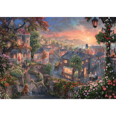 Puzzle Lady and the Tramp 2D 1000 Κομμάτια