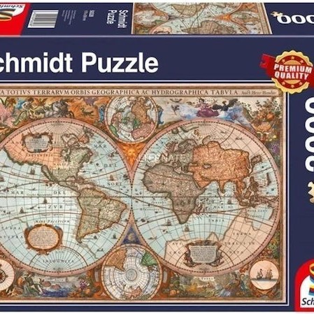 Puzzle Antique World Map 2D 3000 Κομμάτια