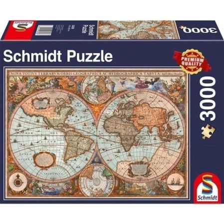 Puzzle Antique World Map 2D 3000 Κομμάτια