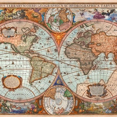 Puzzle Antique World Map 2D 3000 Κομμάτια