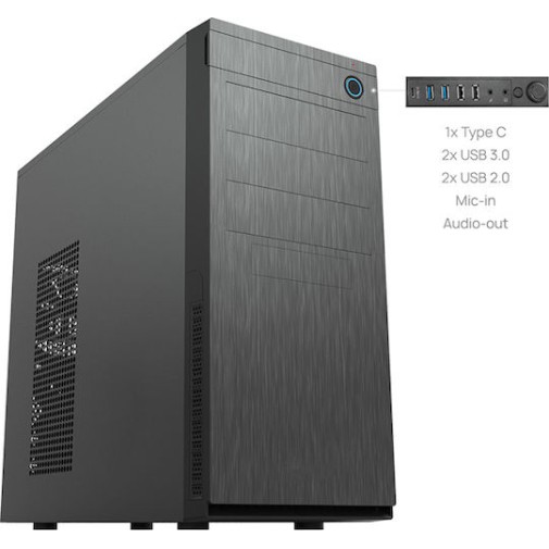 Chieftec HC-10B-OP Midi Tower Κουτί Υπολογιστή Μαύρο