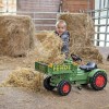 Παιδικό Τρακτέρ Fendt Gear Tray Ποδοκίνητο με Καρότσα & Πετάλι Πράσινο