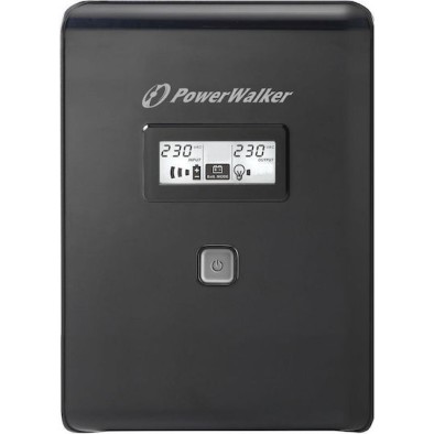 Powerwalker VI 1500 LCD UPS Line-Interactive 1500VA 900W με 4 Schuko Πρίζες