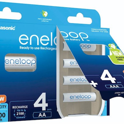 Panasonic Eneloop Combipack AA + AAA Επαναφορτιζόμενες Μπαταρίες Ni-MH 1.2V 8τμχ