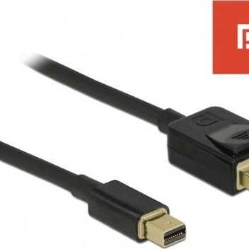 DeLock Cable mini DisplayPort male - DisplayPort male 2m (84928)