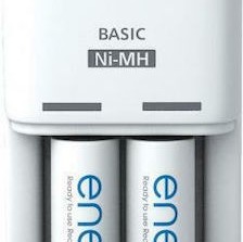 Panasonic Eneloop Compact BQ-CC50 Φορτιστής 2 Μπαταριών Ni-MH Μεγέθους AA Σετ με 2x AA 2000mAh σε Λευκό χρώμα